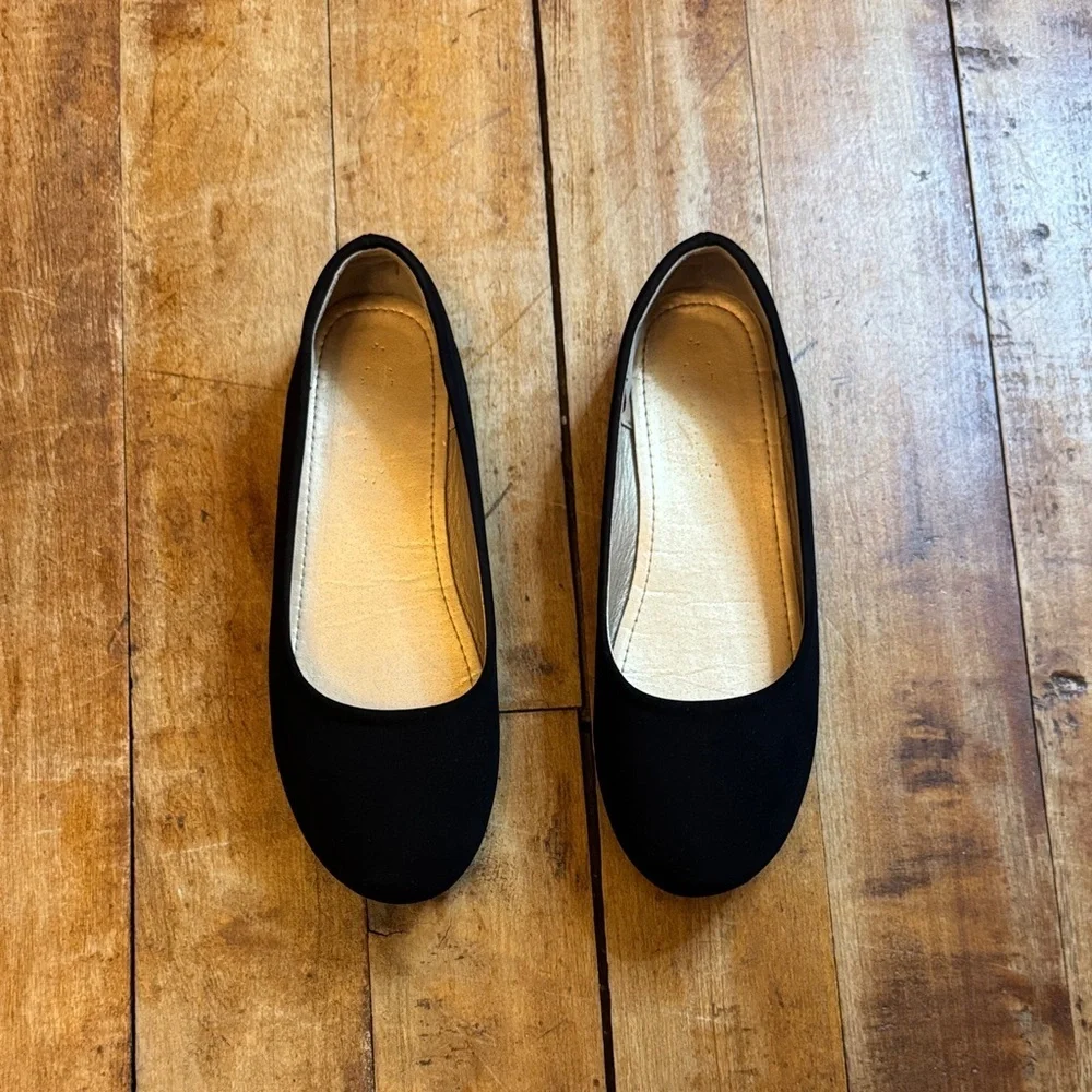 Dream Pairs Black flats dress shoes size 4 ballerina flats spring